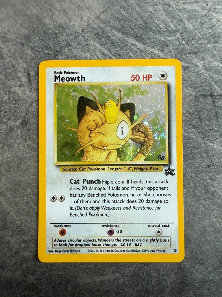 Pokemon TCG Meowth - WoTC Promo (PR) Holo Pokemon TCG Meowth - WoTC Promo (PR) Holo