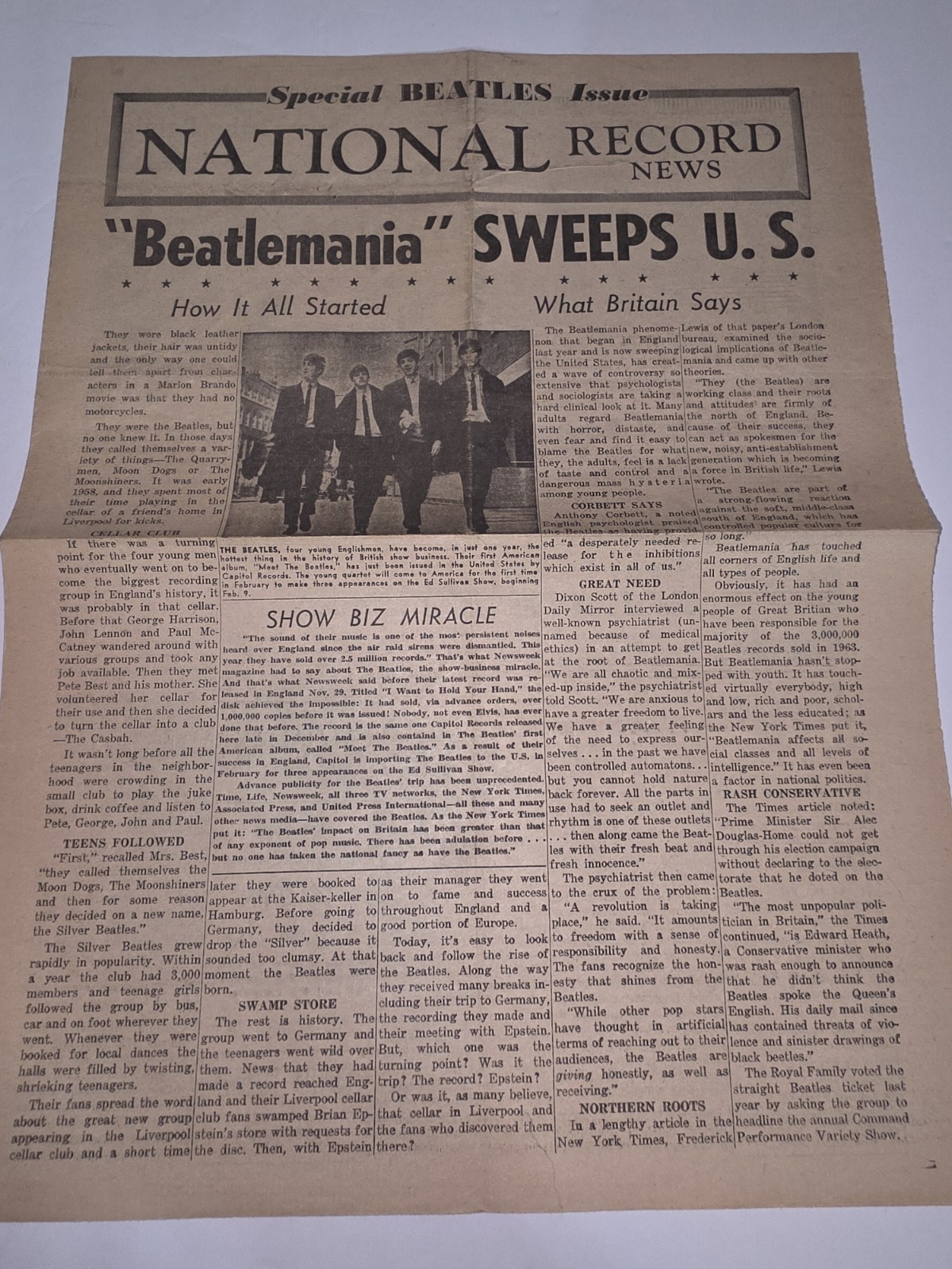 Beatles Newpaper Clippings from 1960\'s from Ohio Keith Moon Dies, See Descrip Beatles Newpaper Clippings from 1960\'s from Ohio Keith Moon Dies, See Descrip