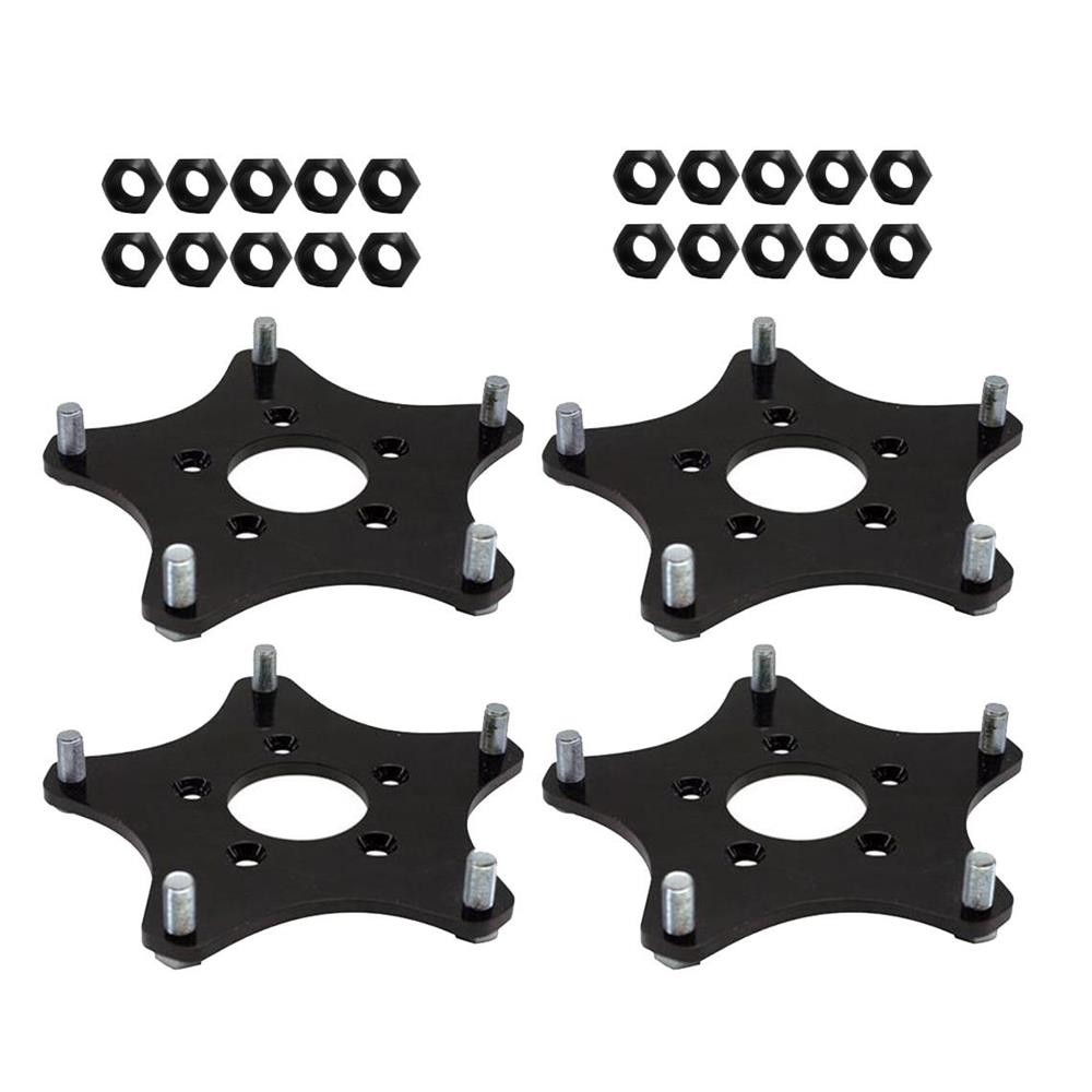 Wide 5 Wheel Adapters and Lug Nuts, 5 on 4-3/4 BP