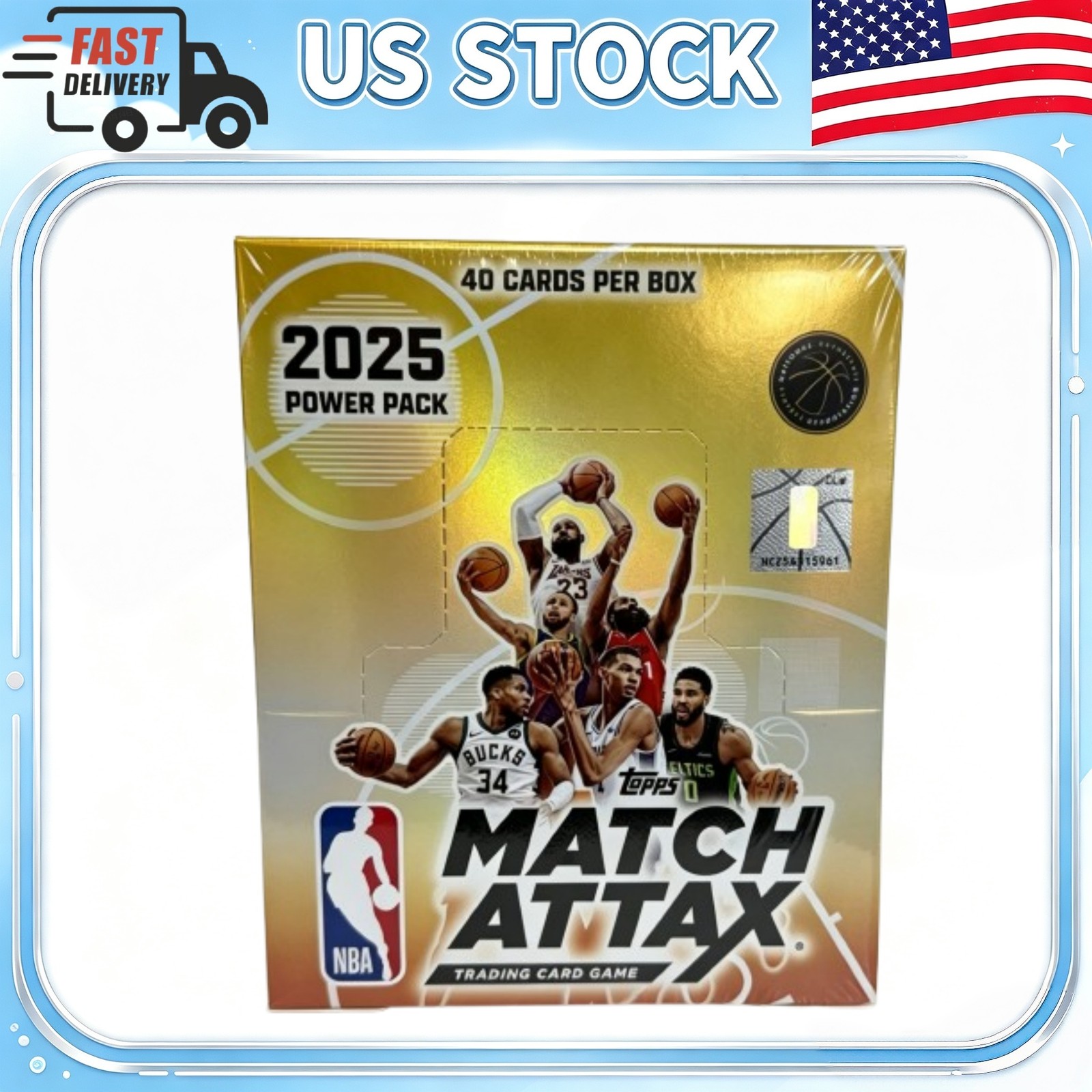 2025-26 Topps Match Attax NBA Power Pack (40 cards per box) - NEW Sealed USA
