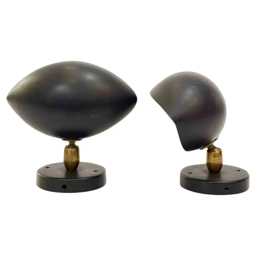 Pair of bedside wall lights Paris early 1950s Wall Sconce