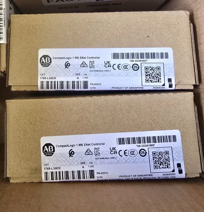 Allen Bradley 1769-L30ER / A CompactLogix 1MB ENet Controller 1769L30ER Mfg 2025