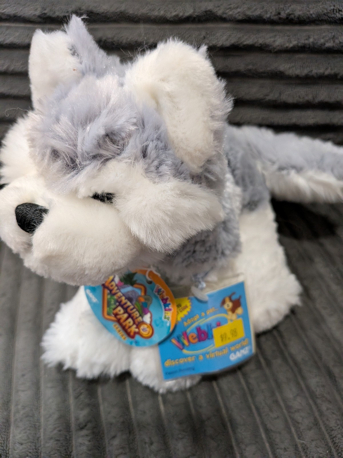 Ganz Webkinz Husky Plush HM120 Dog Stuffed Animal Brand New With Sealed Code