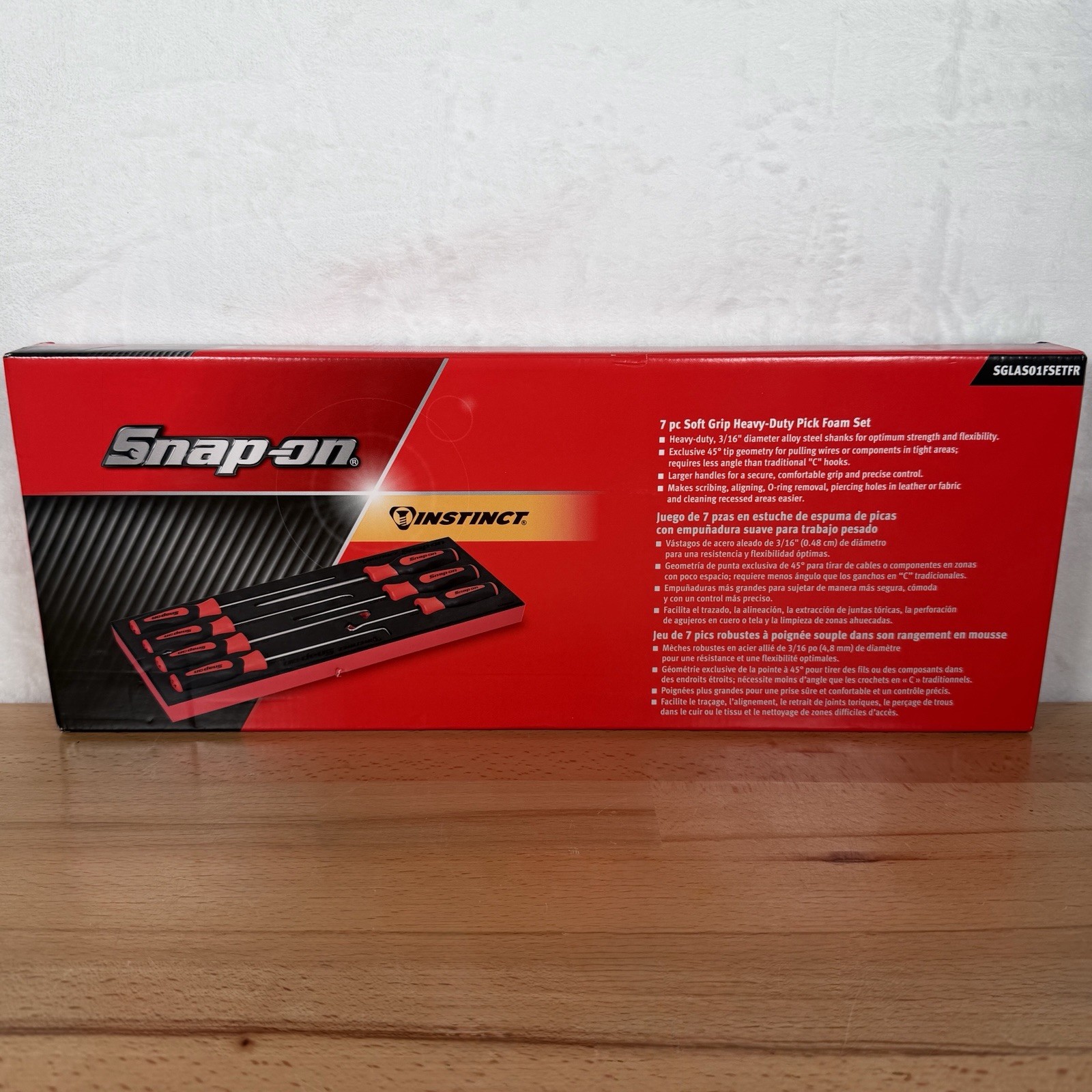 Snap-on 7pc RED Soft Grip Heavy-Duty Foam Pick Set SGLAS01FSETFR *BRAND NEW* Snap-on 7pc RED Soft Grip Heavy-Duty Foam Pick Set SGLAS01FSETFR *BRAND NEW*