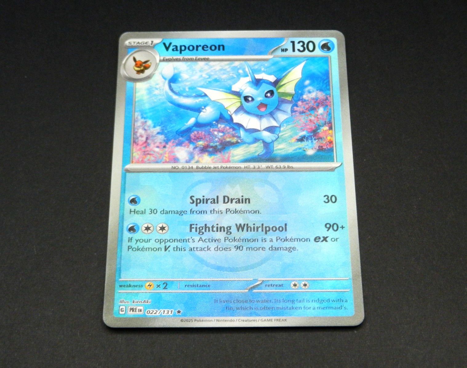 👾 VAPOREON | MASTER BALL Ⓜ️| Pokémon Prismatic Evolutions #022/131 | RARE⭐ 👾 VAPOREON | MASTER BALL Ⓜ️| Pokémon Prismatic Evolutions #022/131 | RARE⭐