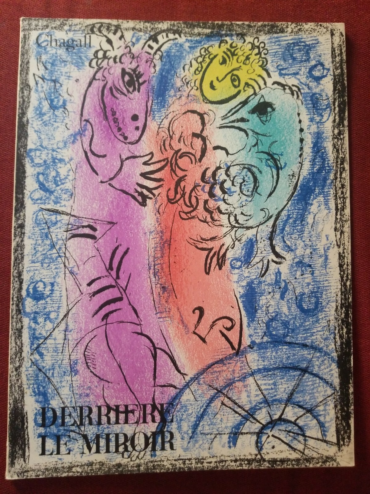Marc Chagall c.1962 Original Lithograph Art Derriere Le Miroir Trap Goat Rooster Marc Chagall c.1962 Original Lithograph Art Derriere Le Miroir Trap Goat Rooster
