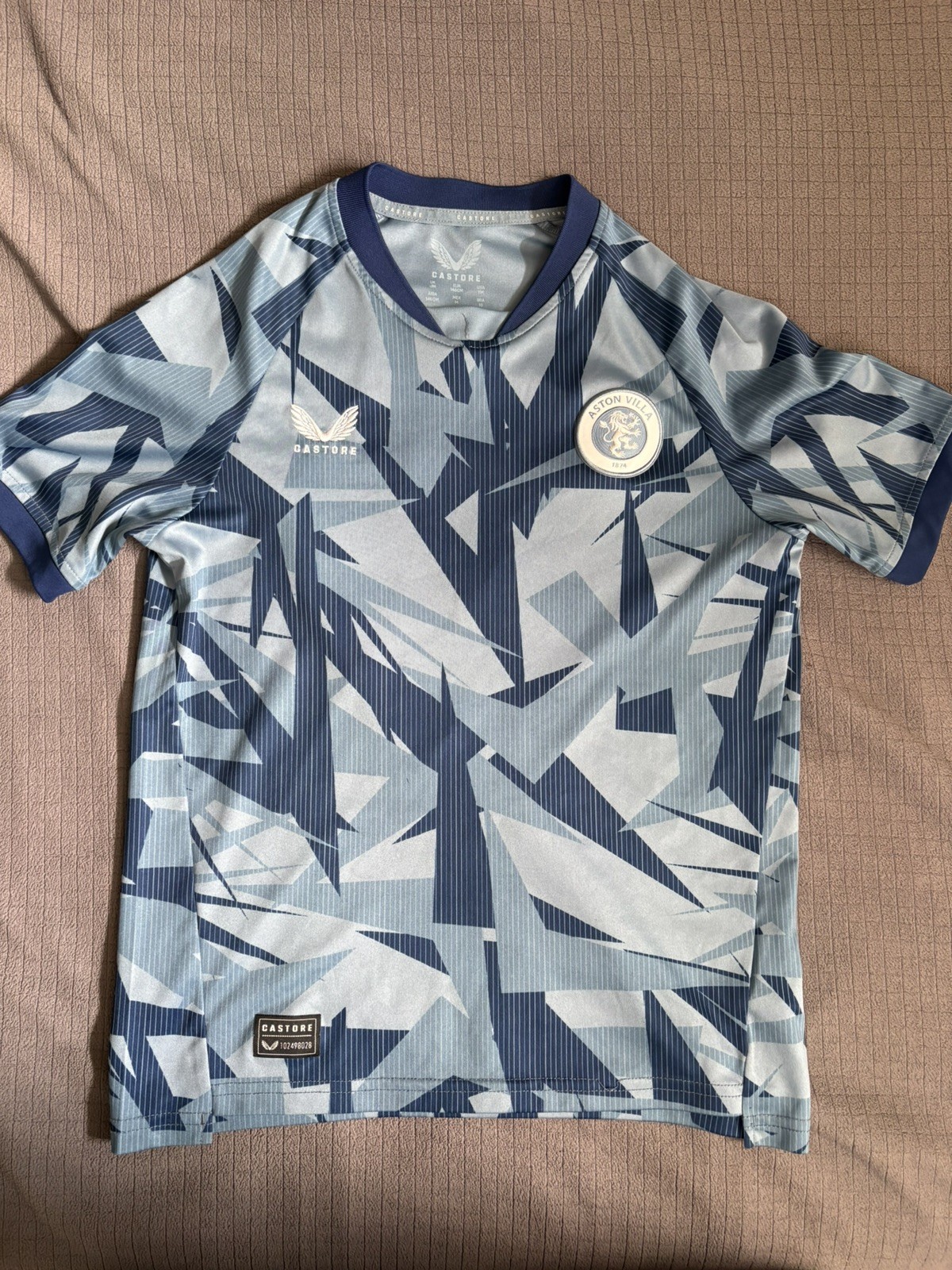 Castore Aston Villa Moussa Diaby Jersey Youth M Blue Third Kit 2023/24 Soccer Castore Aston Villa Moussa Diaby Jersey Youth M Blue Third Kit 2023/24 Soccer