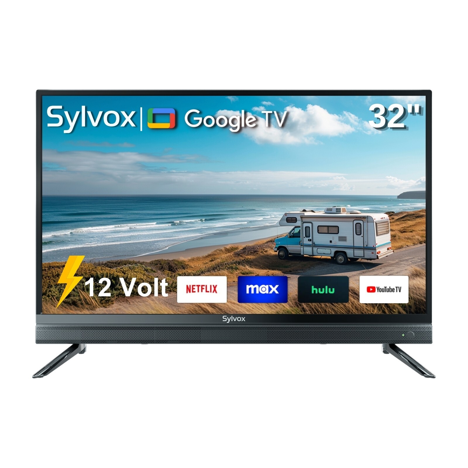 Sylvox 32'' Smart RV TV 12 Volt TV for RVs 1080P FHD RV Camper DC/AC Power