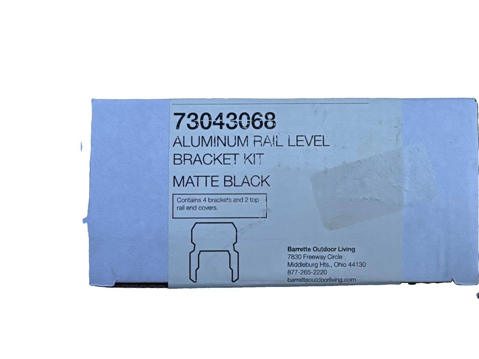 Barrette Outdoor Living Aluminum Rail Stair Bracket Kit Matte Black 73043068 Barrette Outdoor Living Aluminum Rail Stair Bracket Kit Matte Black 73043068