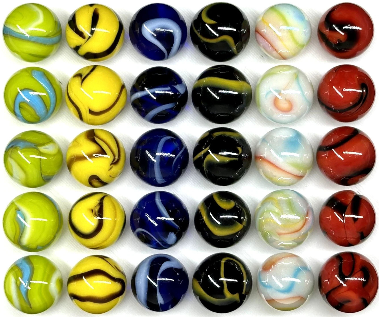 30 DELUXE Solid Glass Replacement Marbles Aggravation Chinese Checker Game 16mm