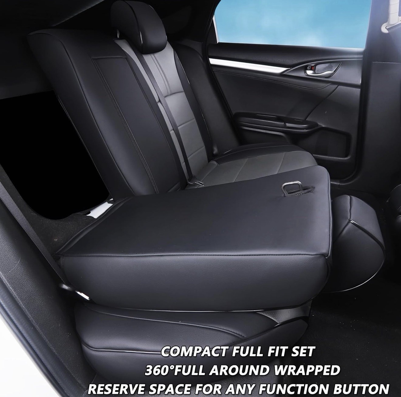 HKZ Custom Fit Civic Seat Covers for Honda Civic Sedan 2016 -2021 HKZ Custom Fit Civic Seat Covers for Honda Civic Sedan 2016 -2021