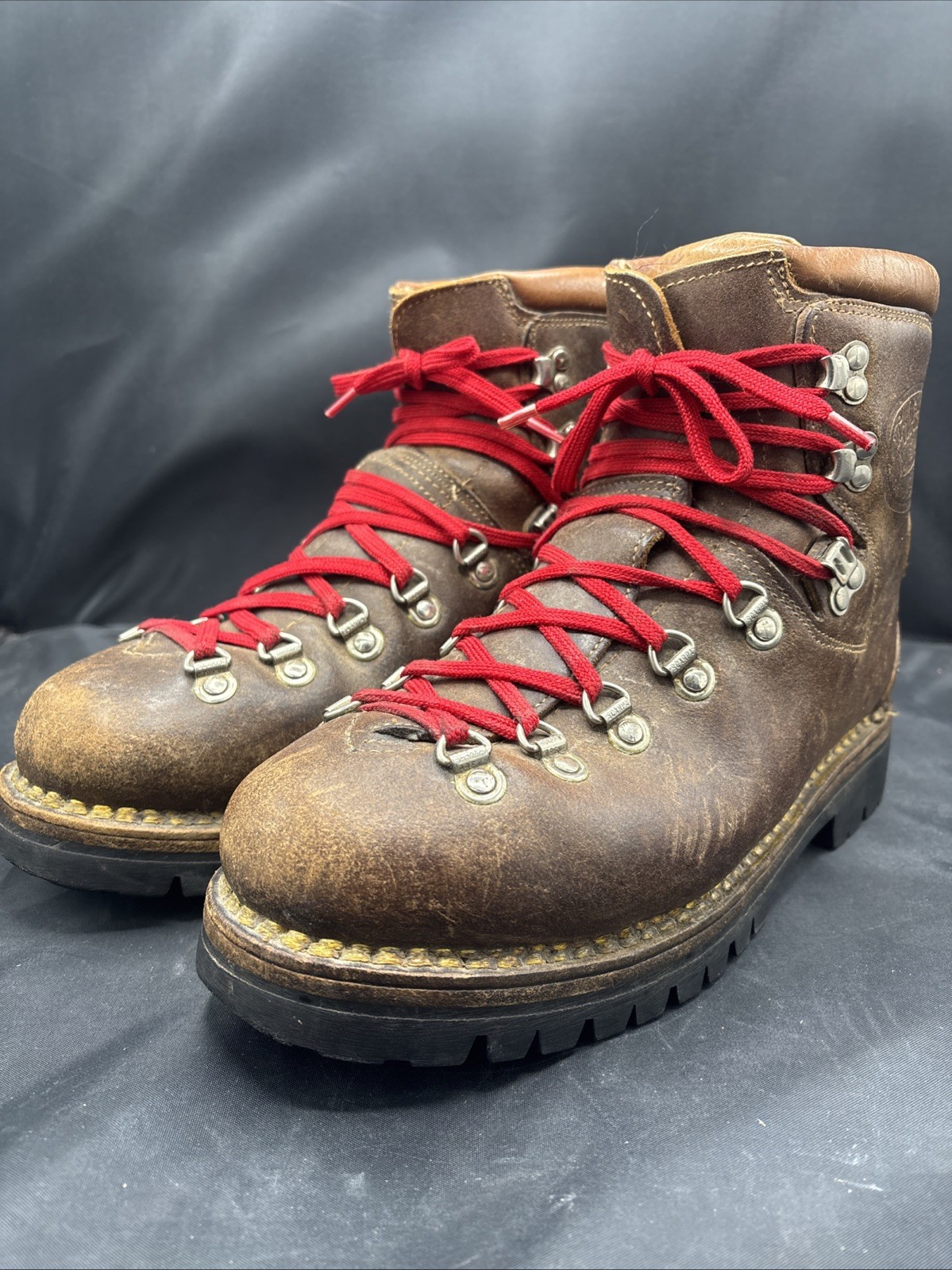 Vintage Fabiano Extra Mountaineering Boots Hiking Men 10 M Made in Italy Leather Vintage Fabiano Extra Mountaineering Boots Hiking Men 10 M Made in Italy Leather