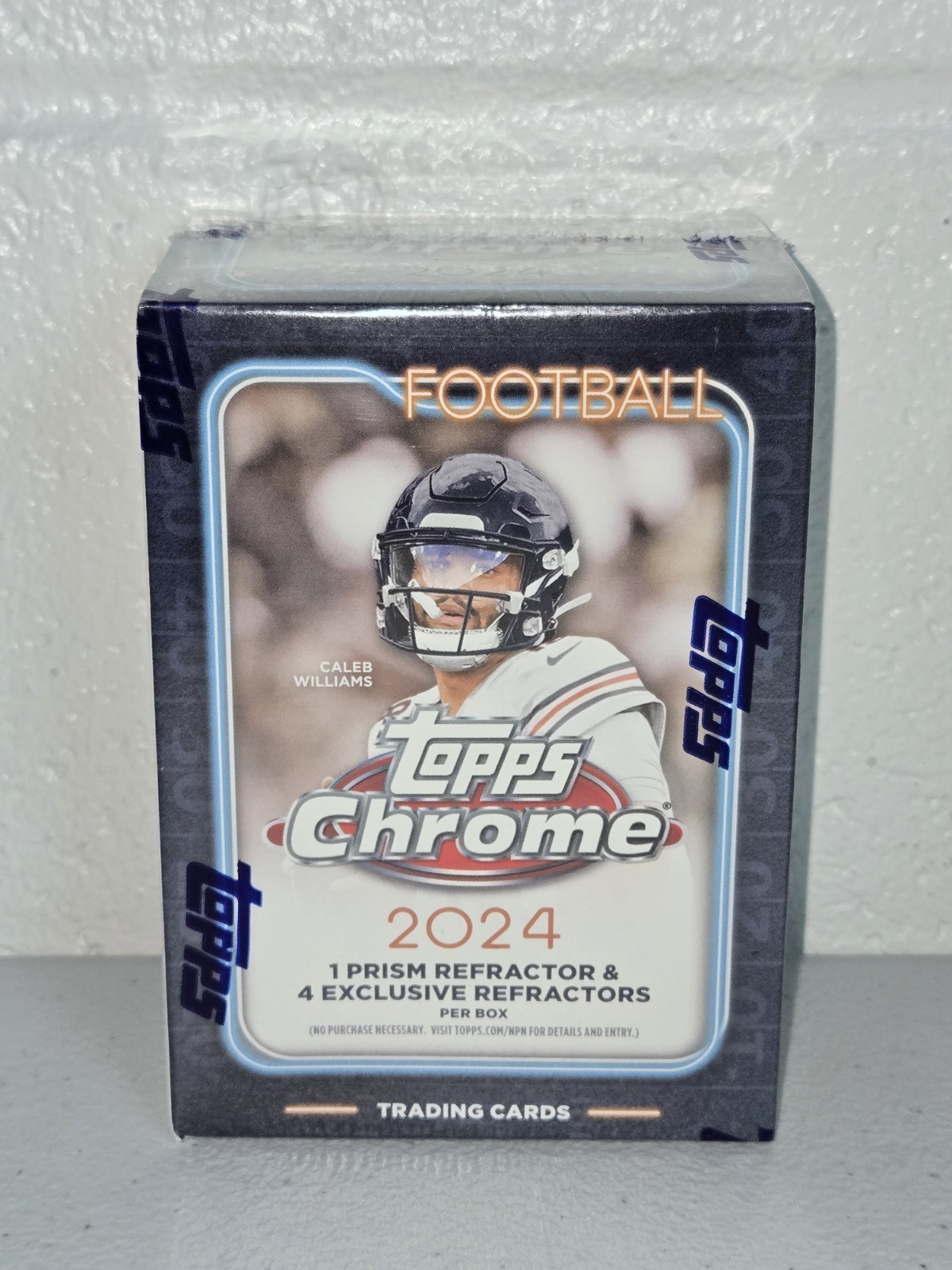 New & Sealed 2024 Topps Chrome Football Cards Blaster Box - NIB New & Sealed 2024 Topps Chrome Football Cards Blaster Box - NIB