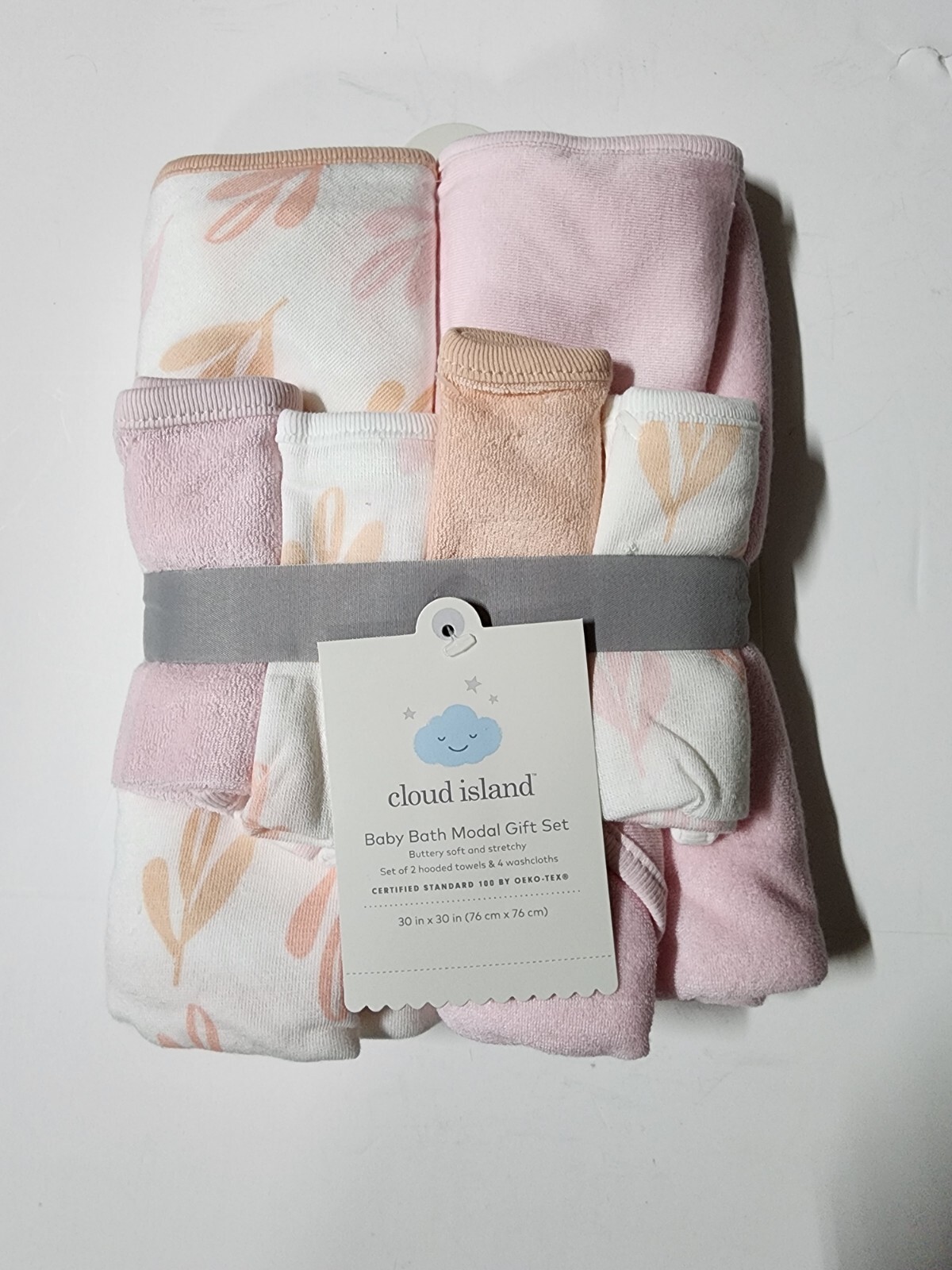 Cloud Island Baby Bath Modal Gift Set, Set of 6 NEW IN PACKAGE, Ships Free