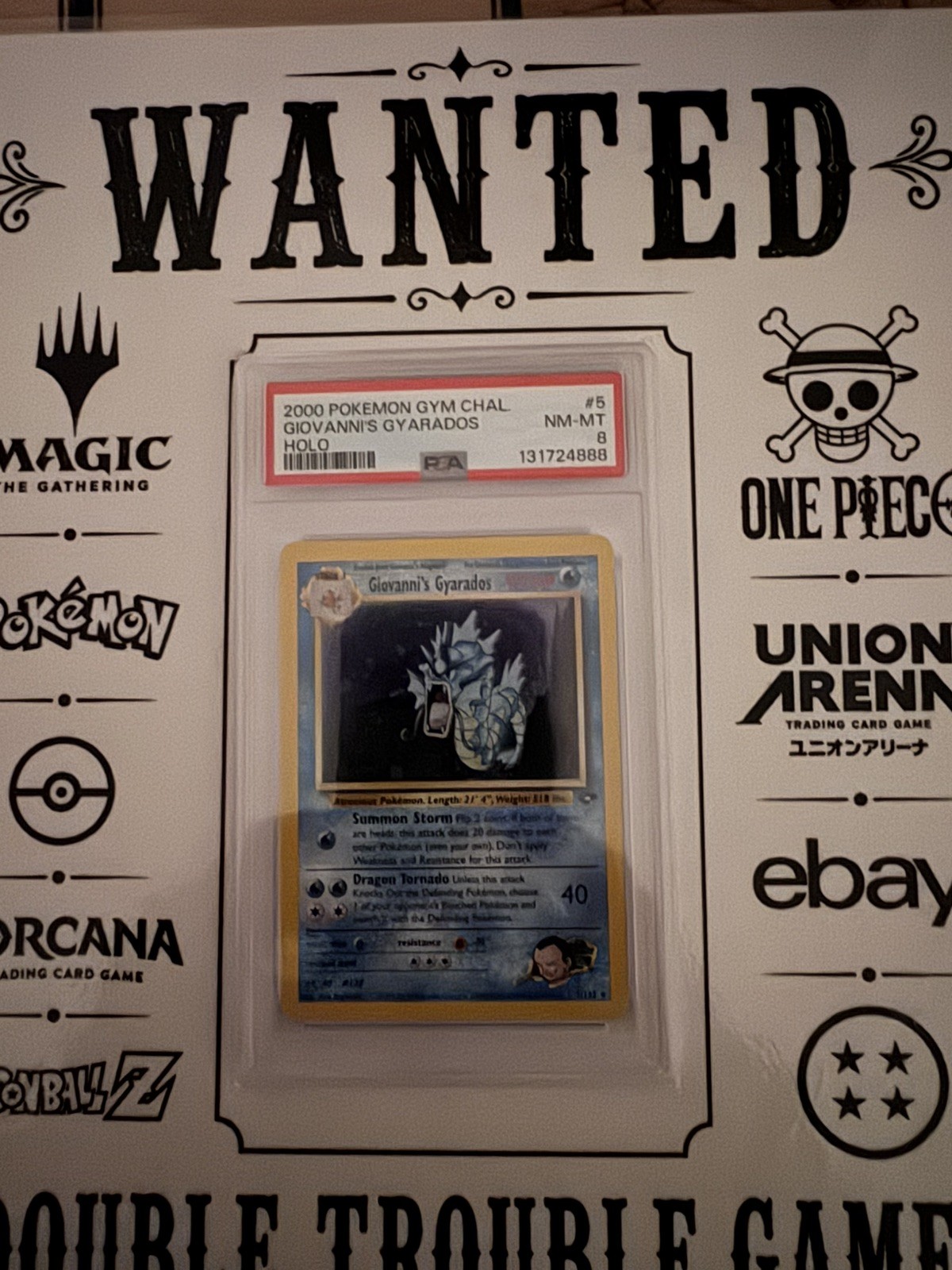 2000 POKEMON GYM CHALLENGE HOLO #5 GIOVANNI'S GYARADOS PSA 8 2000 POKEMON GYM CHALLENGE HOLO #5 GIOVANNI'S GYARADOS PSA 8