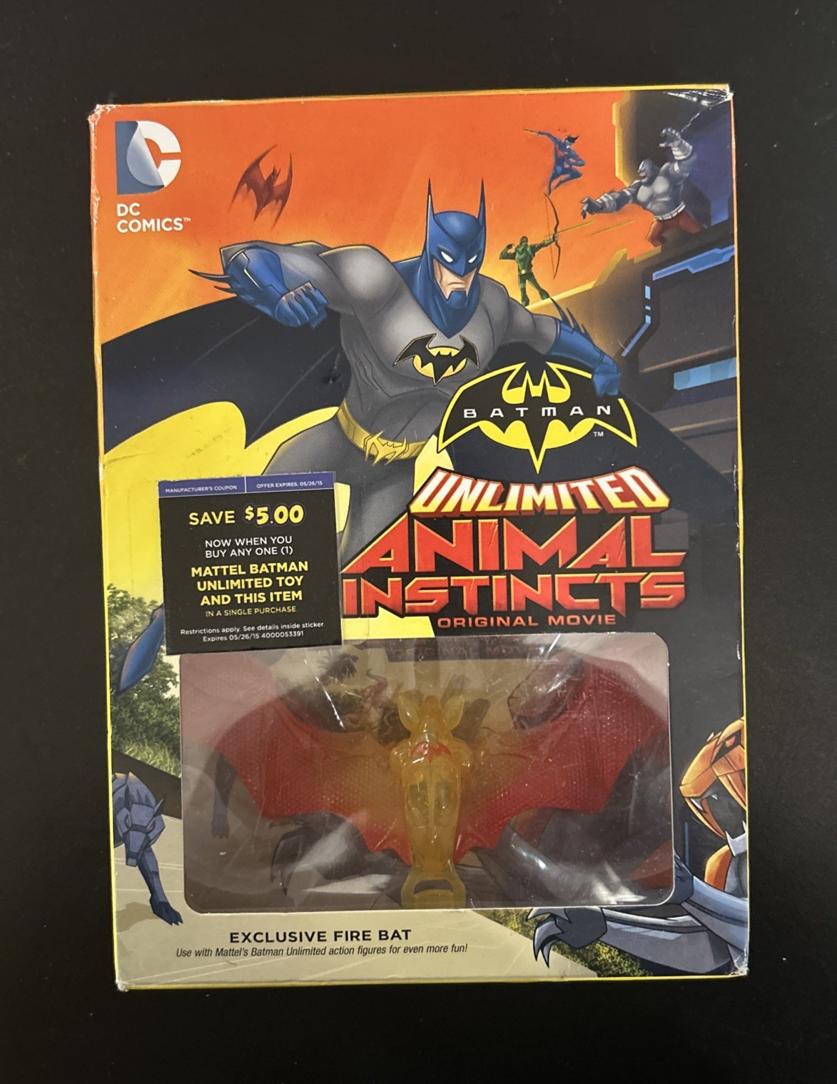 Batman Unlimited (DVD Gift Box) Animal Instincts Original Movie Mattel FIRE BAT