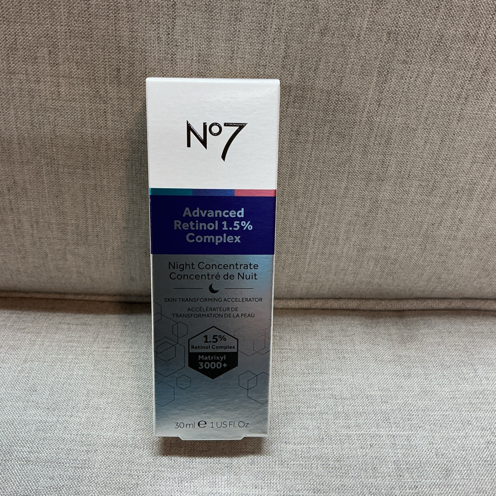 NO7 Advanced Retinol 1.5% Complex Night Concentrate, 1 fl oz. Anti-Aging NO7 Advanced Retinol 1.5% Complex Night Concentrate, 1 fl oz. Anti-Aging