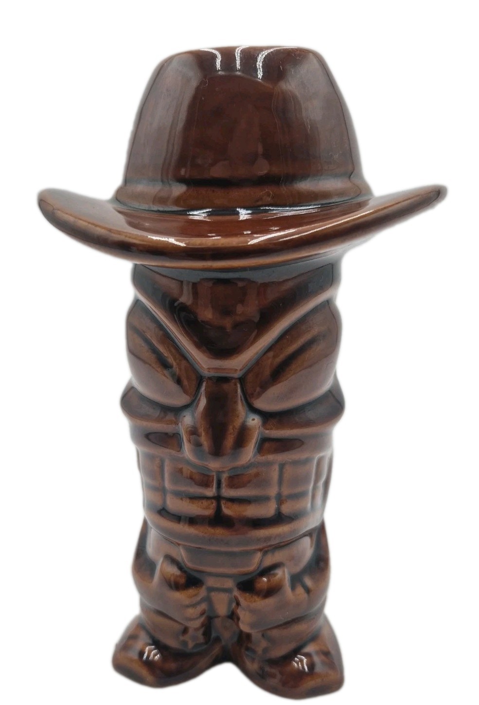 Texas Tiki Week 2013 Tiki Farm The Pizz USBG Cowboy Hat Boots Ceramic Mug Rare 
