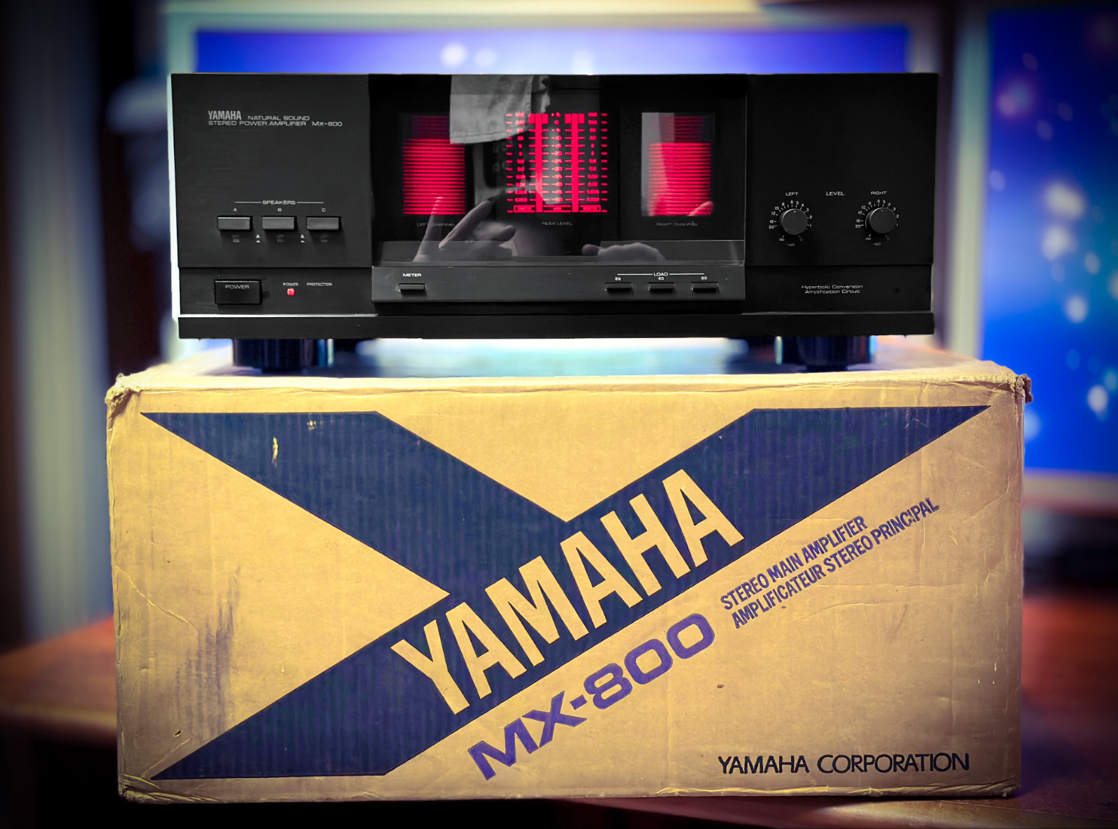 YAMAHA MX-800 πRaReπ Original Box Vintage Stereo Power Amplifier YAMAHA MX-800 πRaReπ Original Box Vintage Stereo Power Amplifier