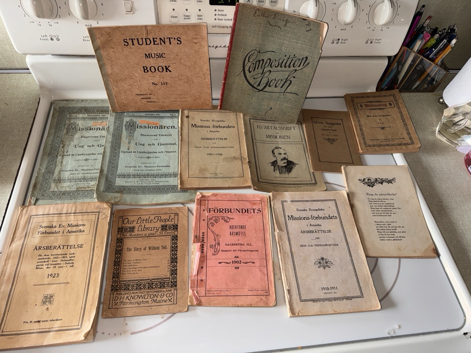 14Antique Swedish Evangelical Mission Covenant Books 1902-1923 Immigrant History