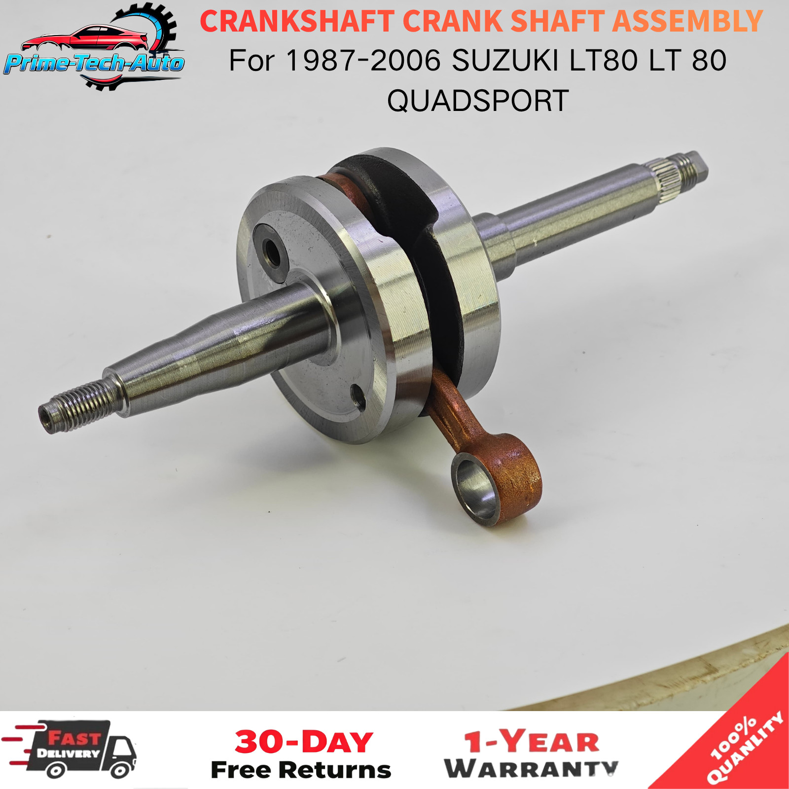 For 1987-2006 SUZUKI LT80 LT 80 QUADSPORT CRANKSHAFT CRANK SHAFT ASSEMBLY For 1987-2006 SUZUKI LT80 LT 80 QUADSPORT CRANKSHAFT CRANK SHAFT ASSEMBLY