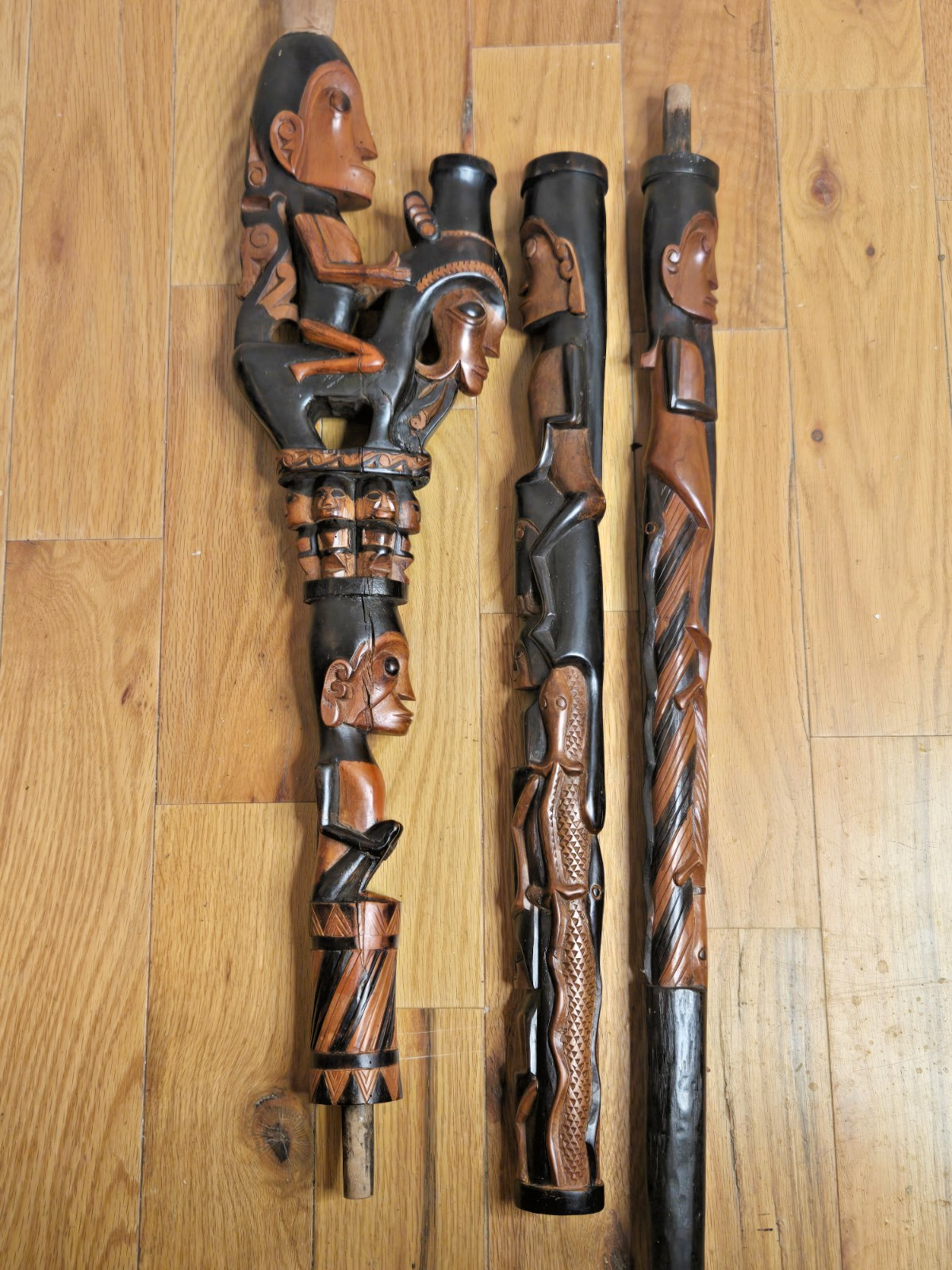 Antique Batak Tunggal Panaluan Ritual Staff Cane Sumatra Indonesia 65\