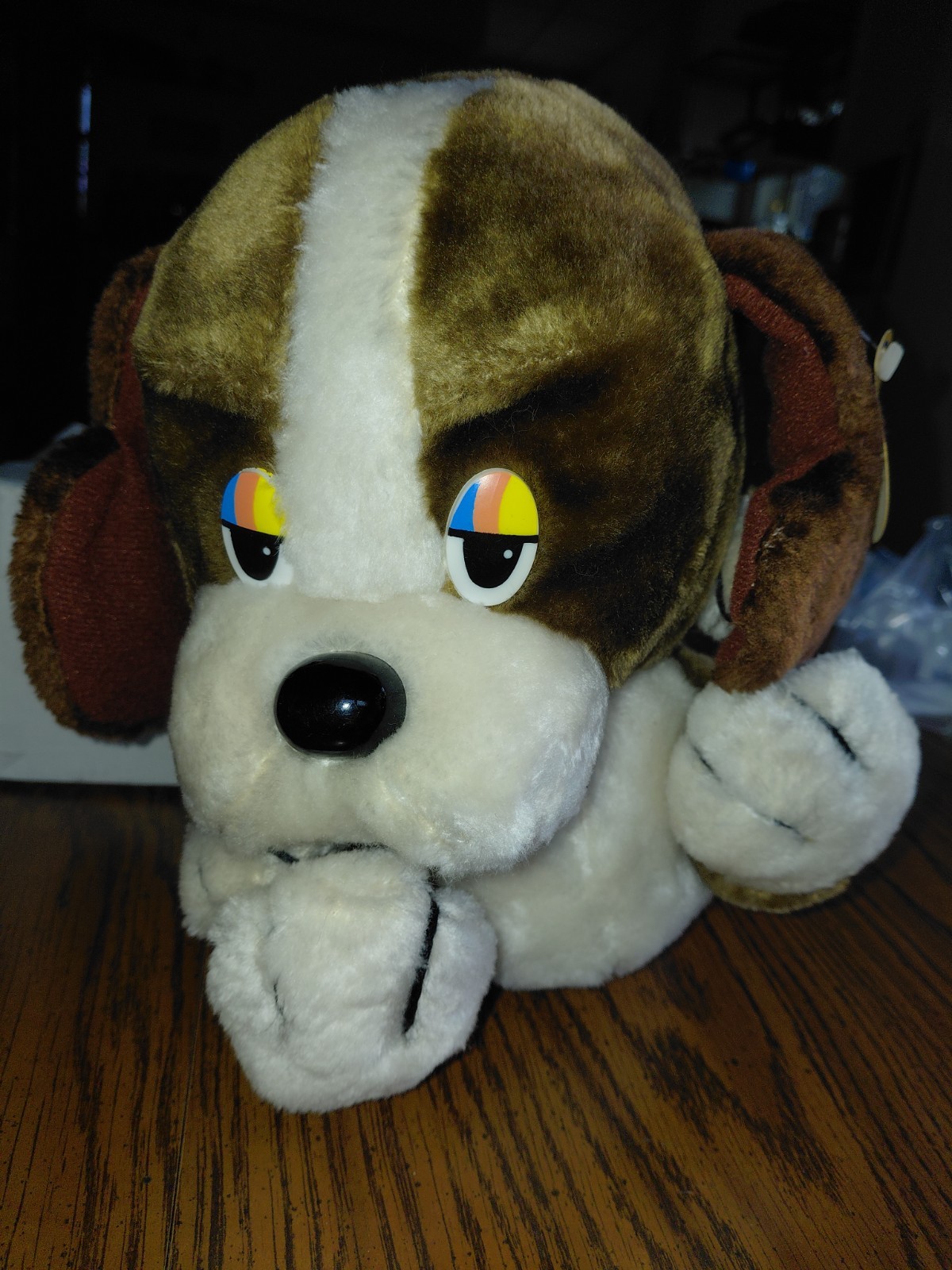 Vintage 1980s Hard to Find Softi-Huggy™️ Paulshin International Inc.  Dog W/TAGS