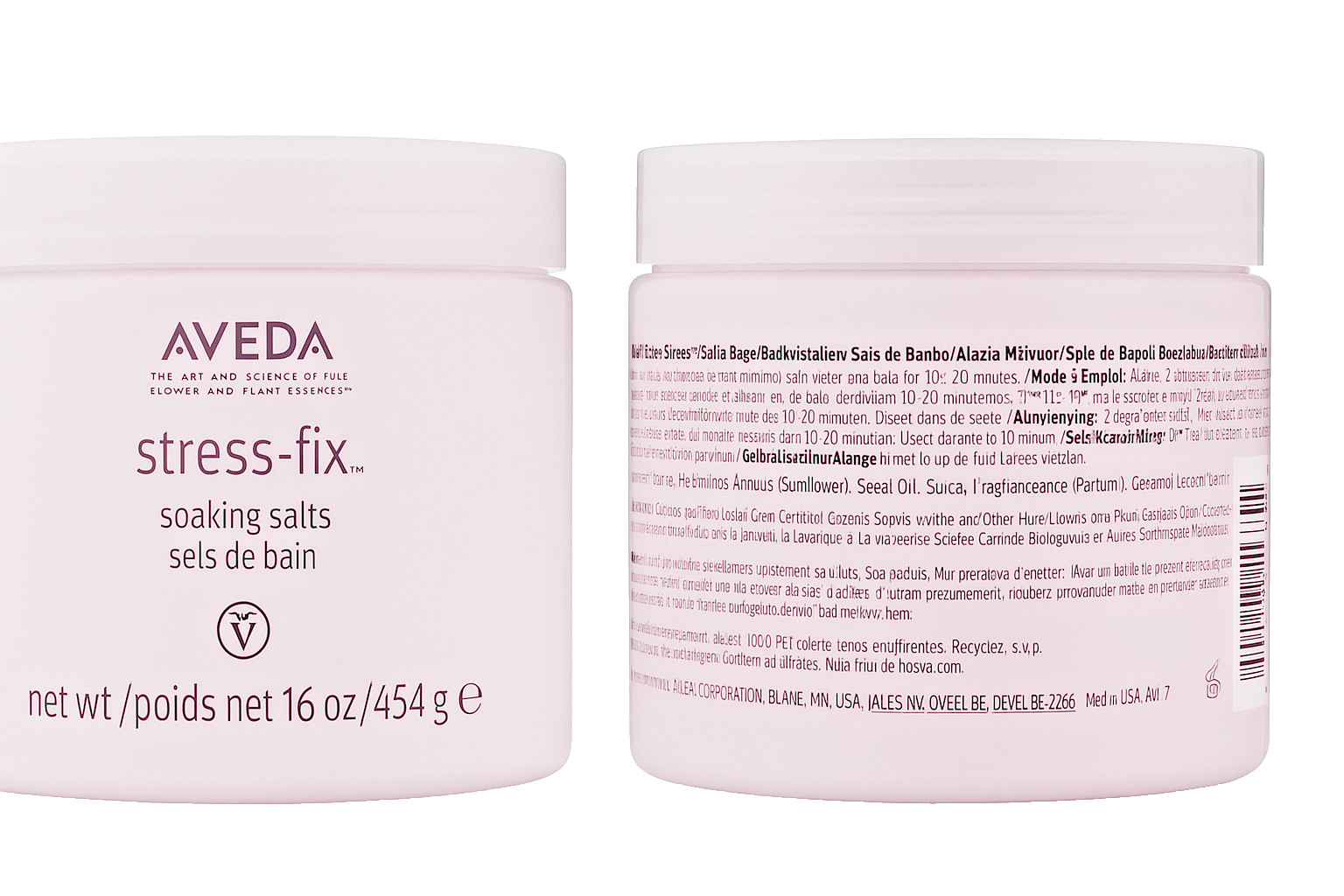 Aveda Stress-Fix Soaking Salts 16 oz Lavender Clary Sage Vegan Cruelty-Free New