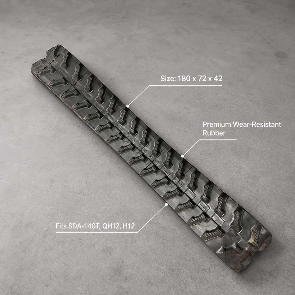 AGT 180x72x42 Rubber Track forSDA-140T QH12 H12 DM12-C Mini Excavator Skid Steer