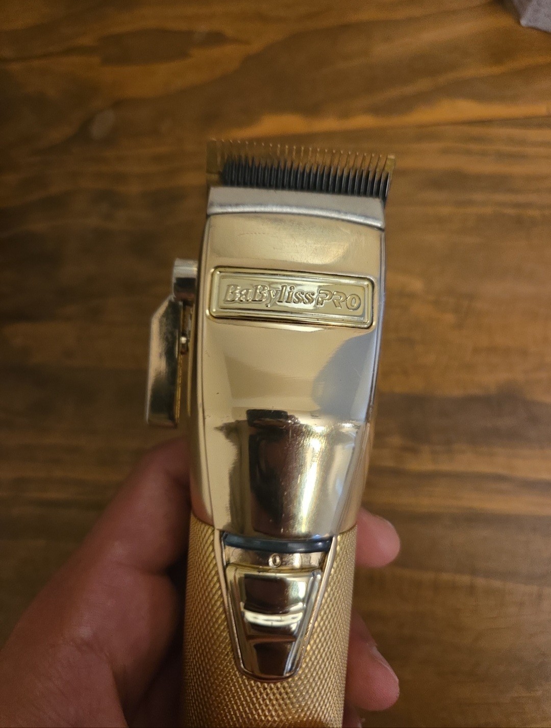 BaByliss PRO GOLDFX Cordless Gold Hair Clipper with Hair Guards