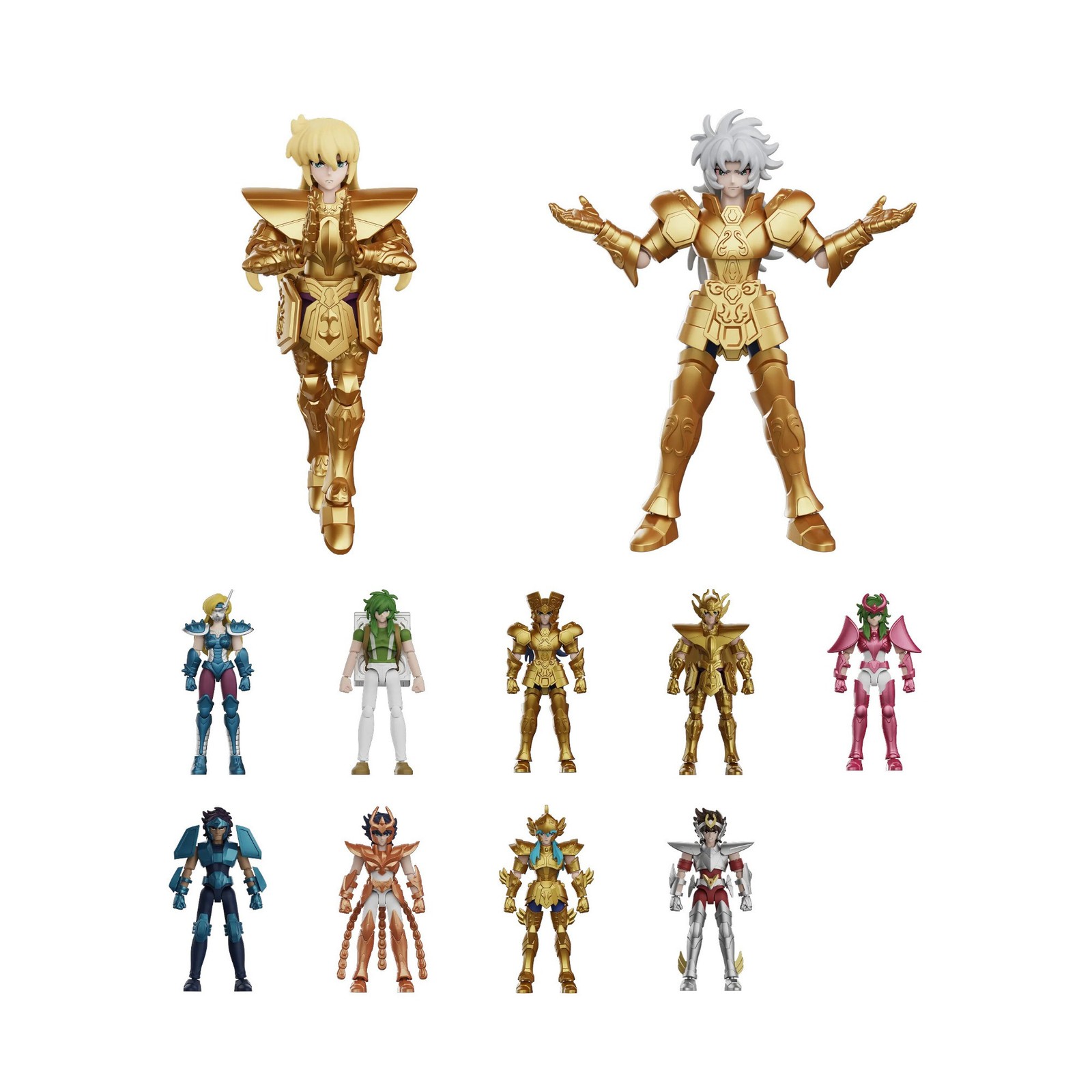 Blokees Saint Seiya Galaxy Version 04 Gold Zodiac Character Toys (9 Count)
