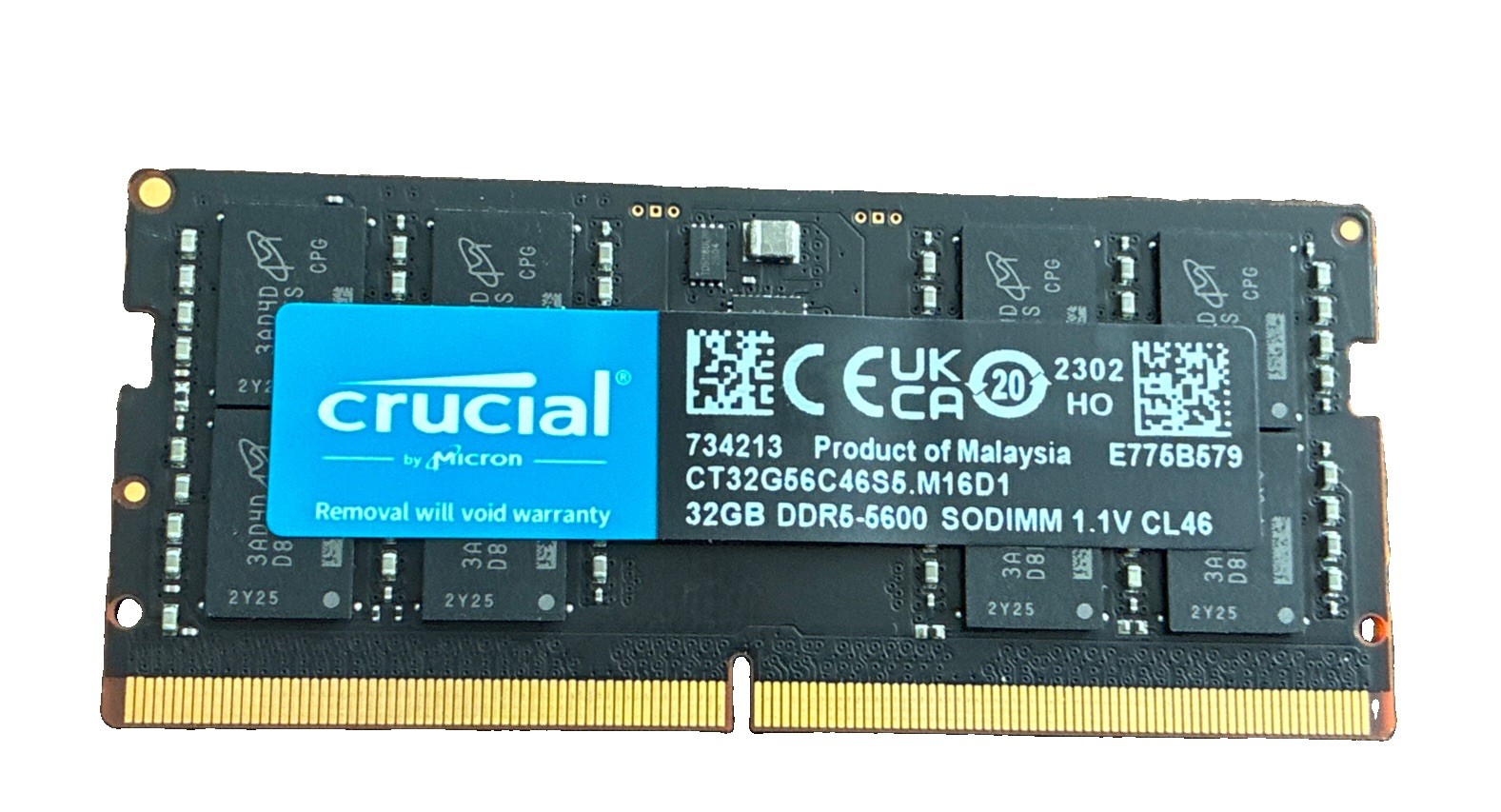 Crucial 32GB DDR5-5600 SODIMM (Open Box) Crucial 32GB DDR5-5600 SODIMM (Open Box)