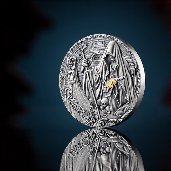 2024 Cameroon Charon The Great Greek Mythology 1 oz Antique finish Silver Coin