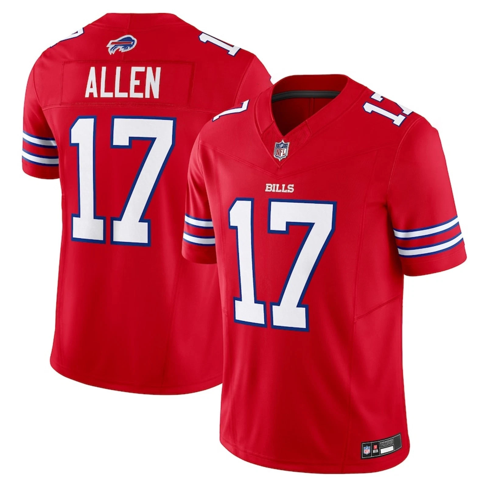 New Men's Bills #17 Josh Allen Game Player Jersey All Stitched Jersey
