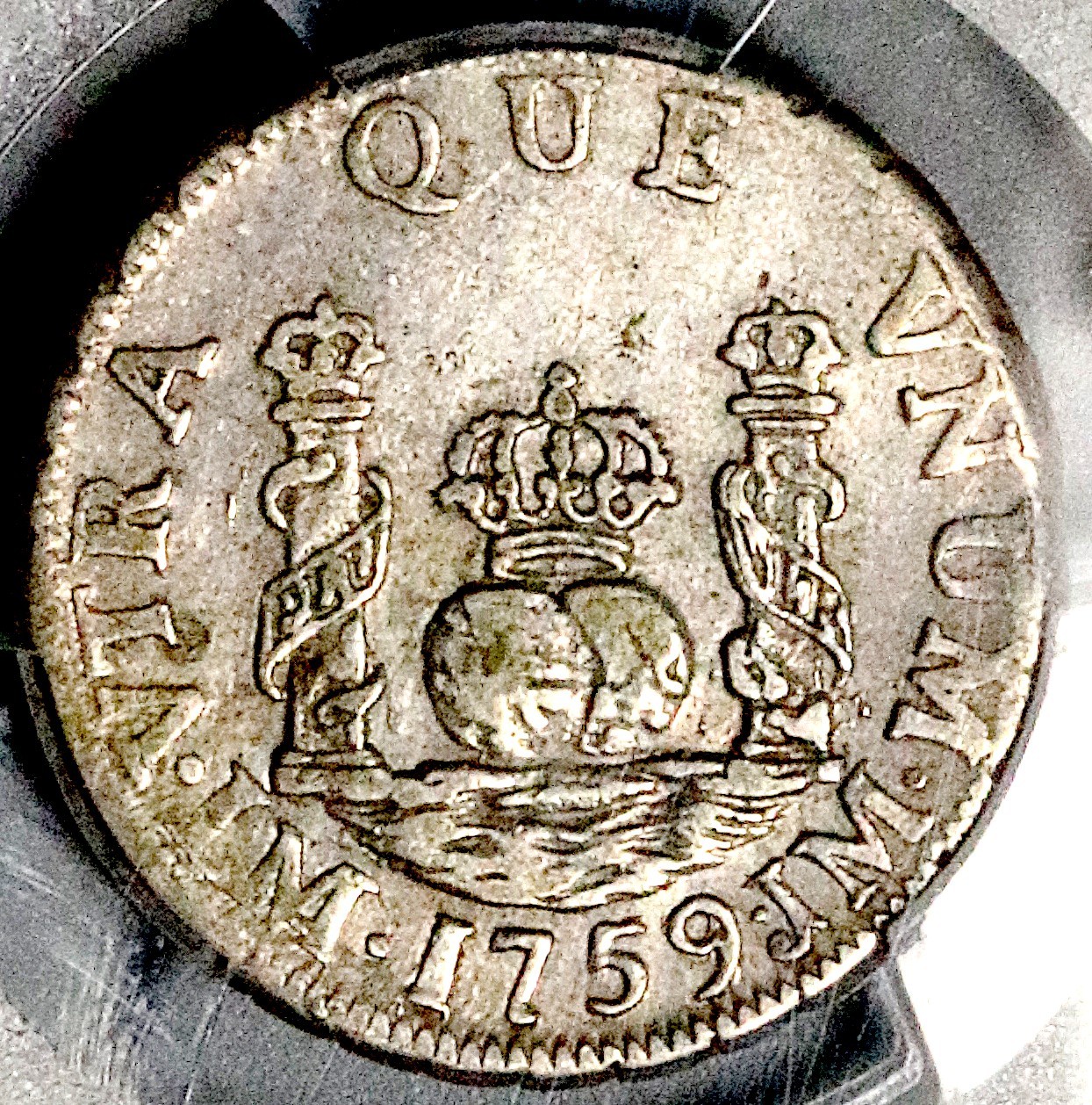 1759 PCGS XF 45 Peru 1 Real Spain Colonial Pillars Lima Silver Coin (26082802C) 1759 PCGS XF 45 Peru 1 Real Spain Colonial Pillars Lima Silver Coin (26082802C)