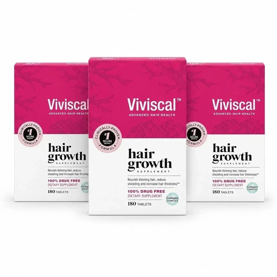 3x Viviscal Professional Hair Growth Supplement Women 180 Tablets 