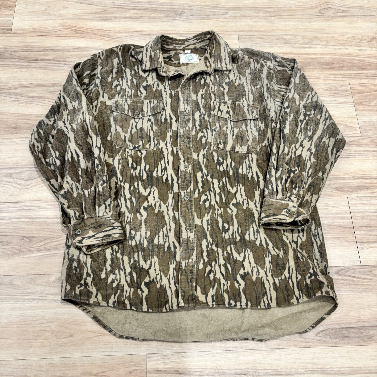 Vintage Mossy Oak Shirt Mens L Bottomland Camouflage Hunting 90s USA Made Vintage Mossy Oak Shirt Mens L Bottomland Camouflage Hunting 90s USA Made