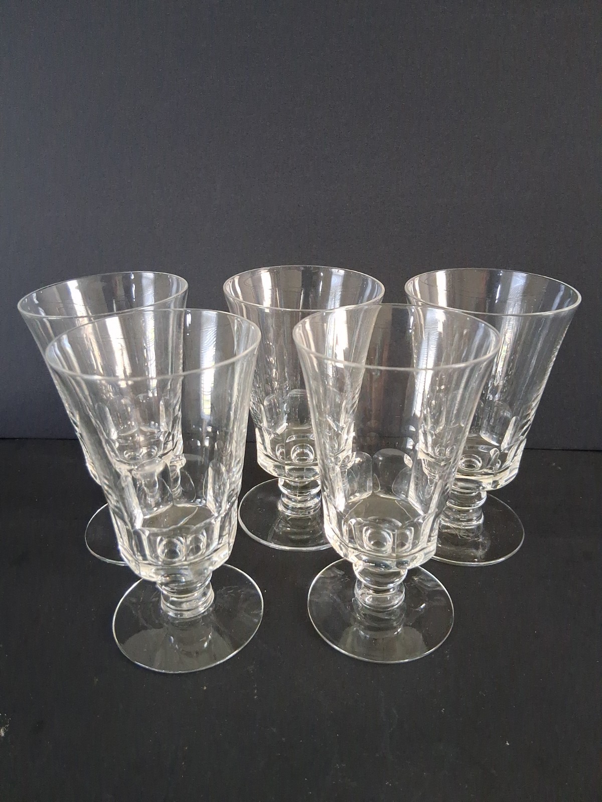 Vintage Set Of 5 Fostoria Dolly Madison 4 3/4 \ Vintage Set Of 5 Fostoria Dolly Madison 4 3/4 \