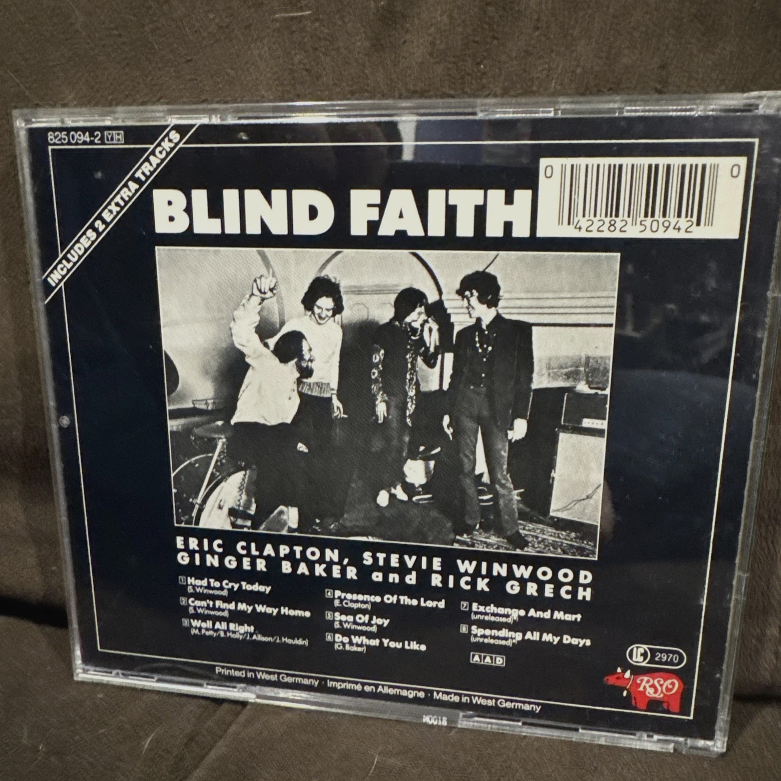 BLIND FAITH - Rare RSO  Original Germany Import CD - Eric Clapton - Bonus Tracks