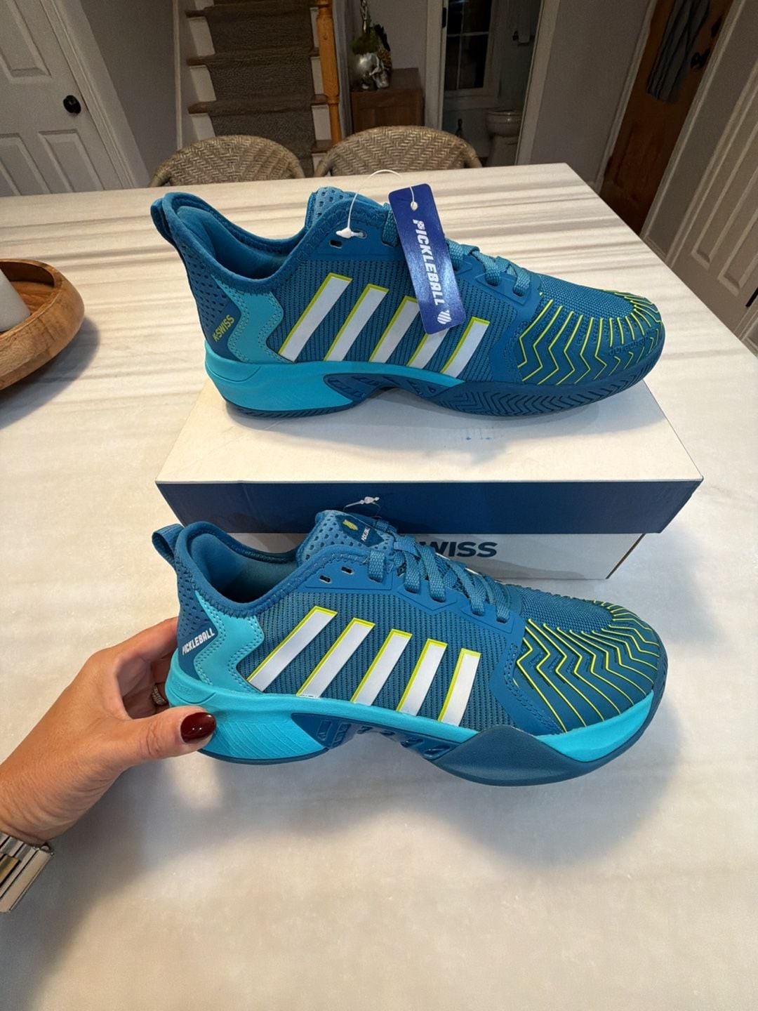 K-Swiss Pickleball Supreme Size M8 Blue Court Shoes K-Swiss Pickleball Supreme Size M8 Blue Court Shoes