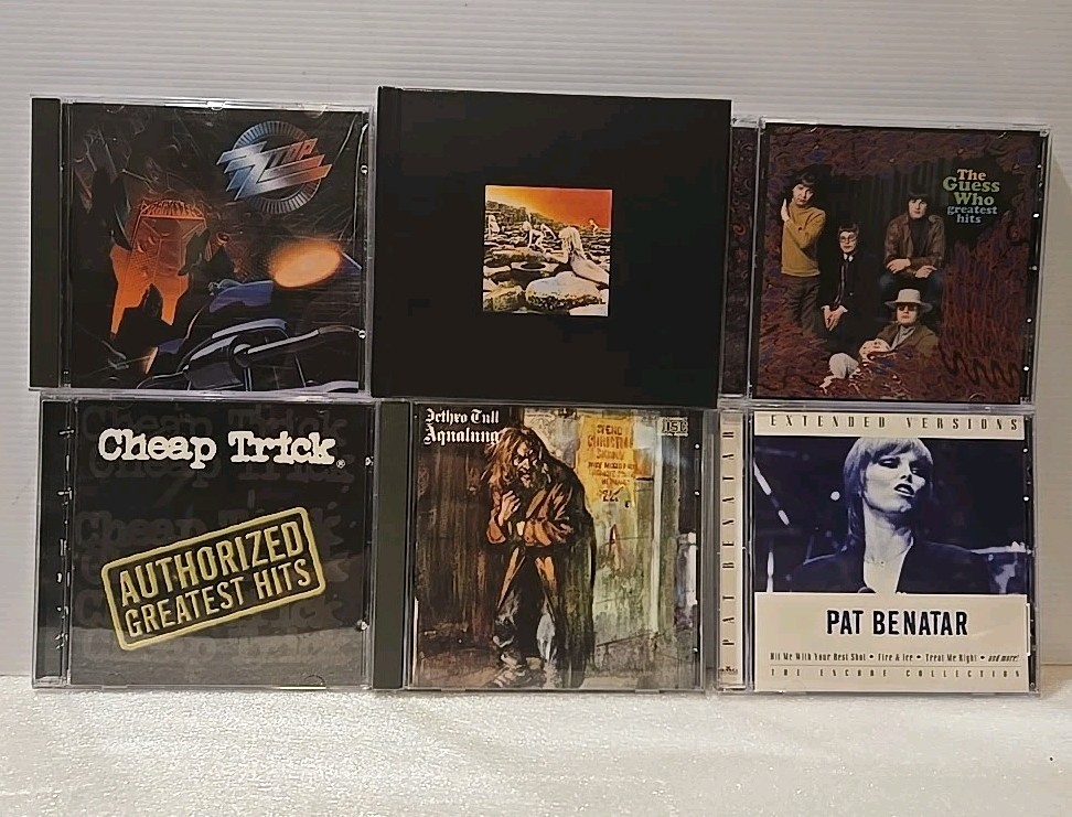 ROCK, CLASSIC ROCK, HARD ROCK, CD LOT OF 6 - SEE TITLES IN DESCRIPTION - RCRL1