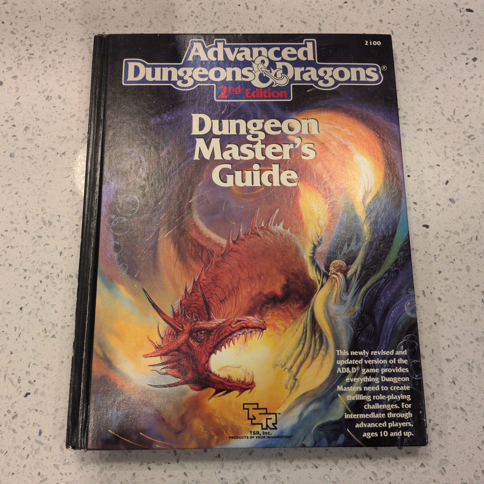 AD&D 2e Dungeon Master\'s Guide RPG Book TSR 1989 Hardcover #2100 AD&D 2e Dungeon Master\'s Guide RPG Book TSR 1989 Hardcover #2100
