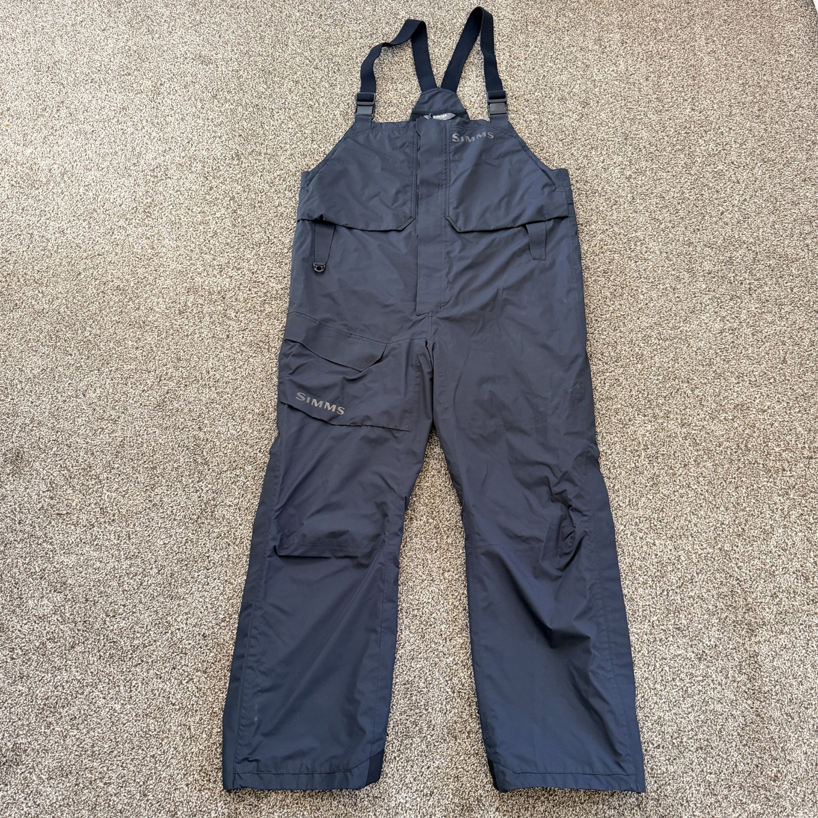 Simms Bibs Men\'s XL Black Challenger Bib Overalls Fishing Outdoors Simms Bibs Men\'s XL Black Challenger Bib Overalls Fishing Outdoors