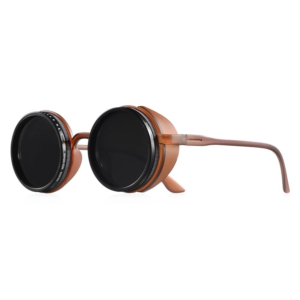 Retro Round Polarized Sunglasses for Men Women Punk Style Outdoor Sports Shades