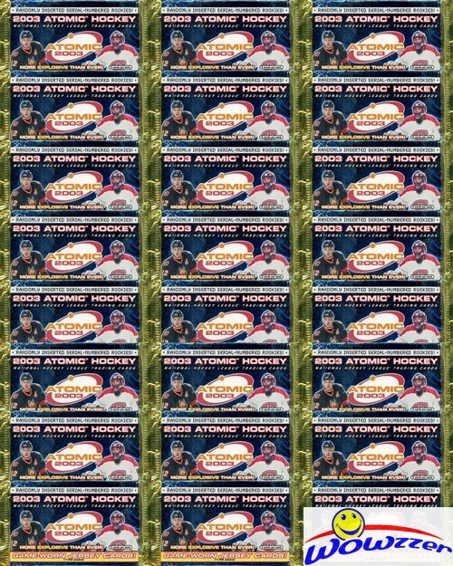 (24) 2002/03 Pacific ATOMIC Hockey Factory Sealed Foil Packs 