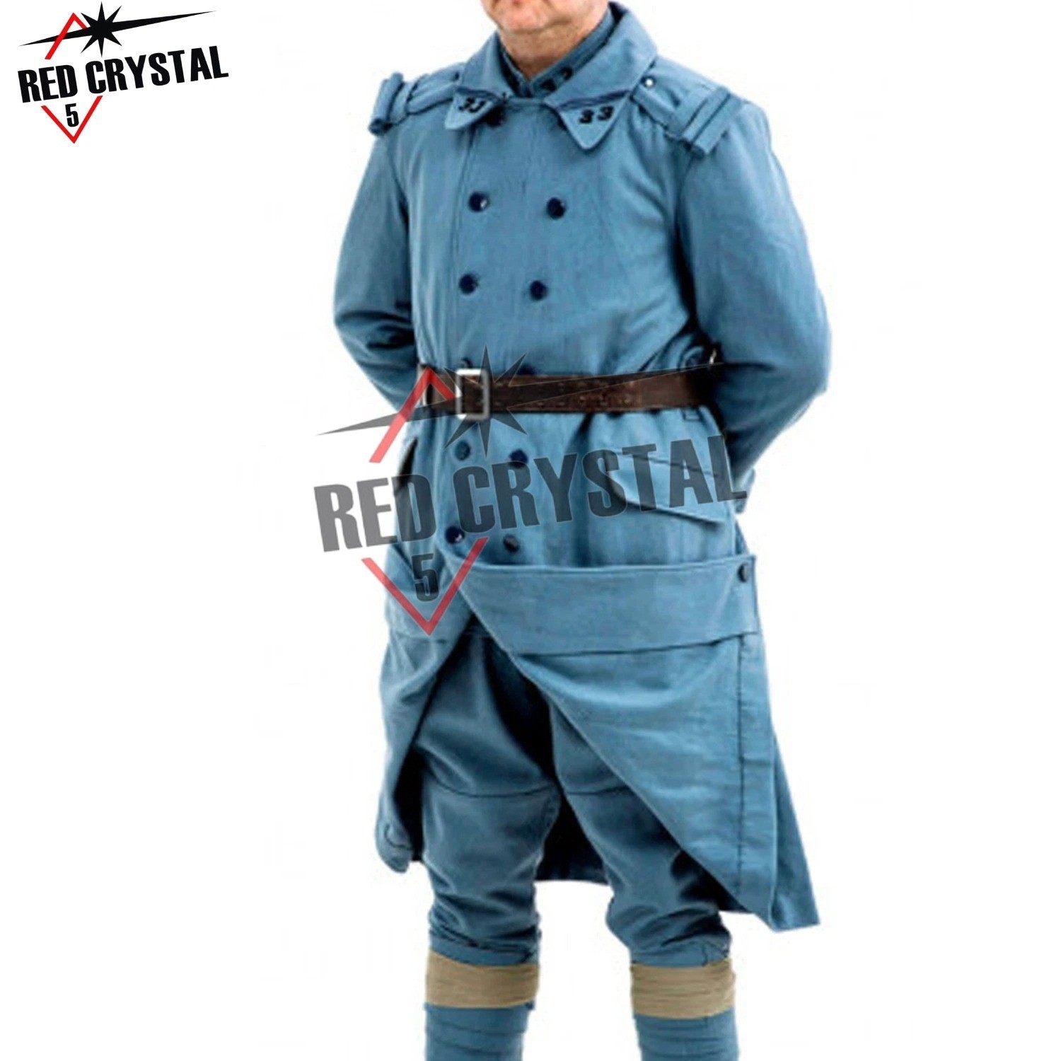 WW1 French army overcoat pattern Horizon Blue French Military Trench Coat WW1 French army overcoat pattern Horizon Blue French Military Trench Coat