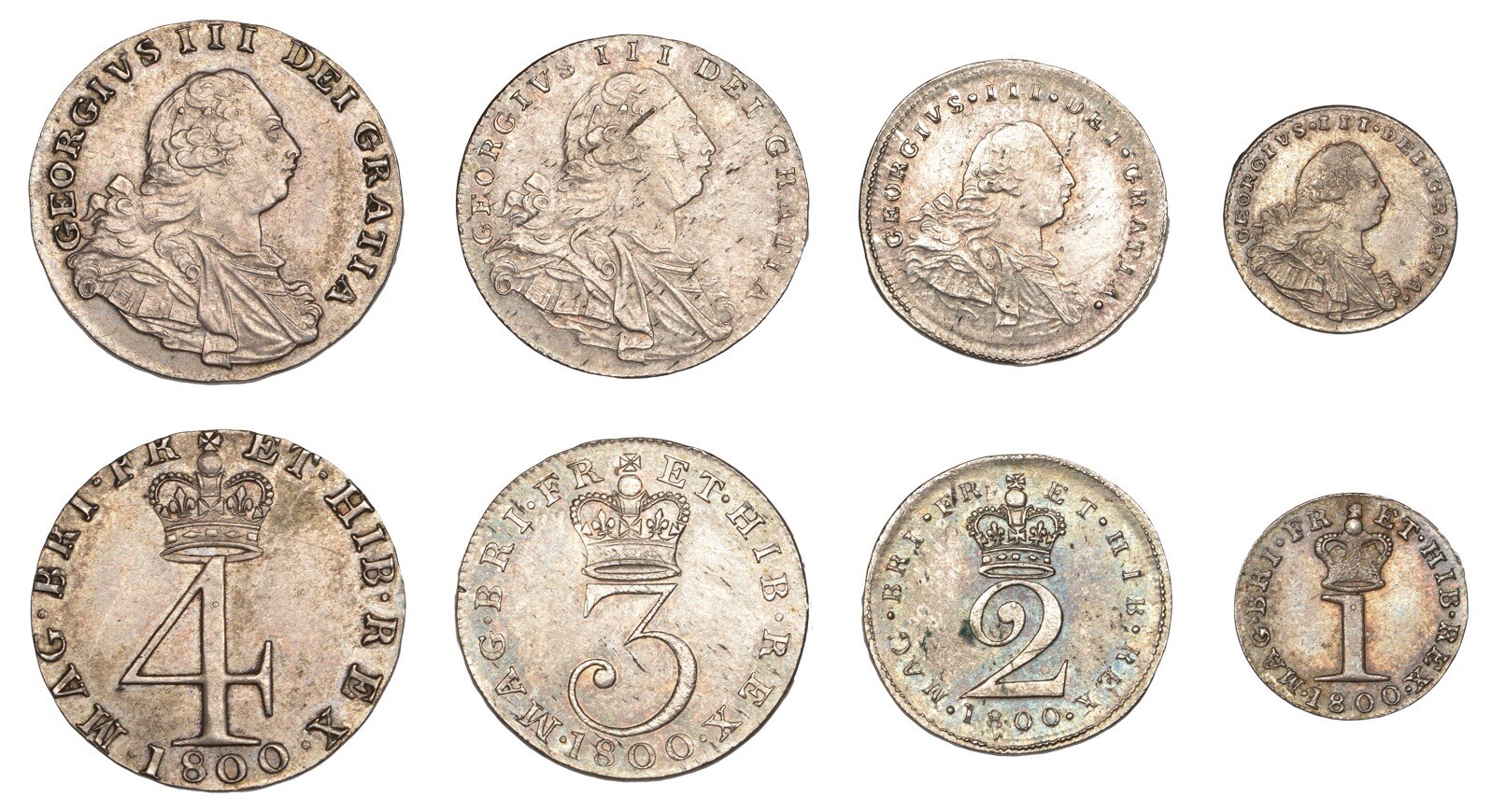 1800 George III Maundy Set, S 3764