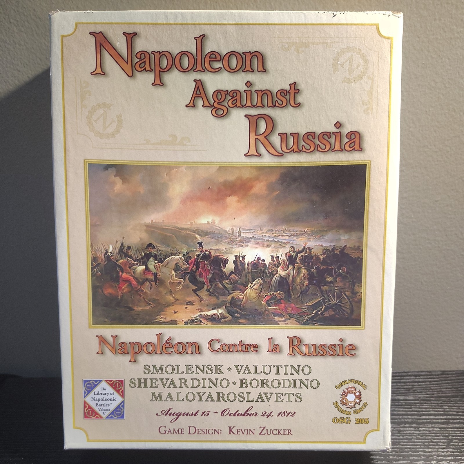 OSG Wargame Napoleon Against Russia (2015 Ed) Box Unpunched/Sleeved