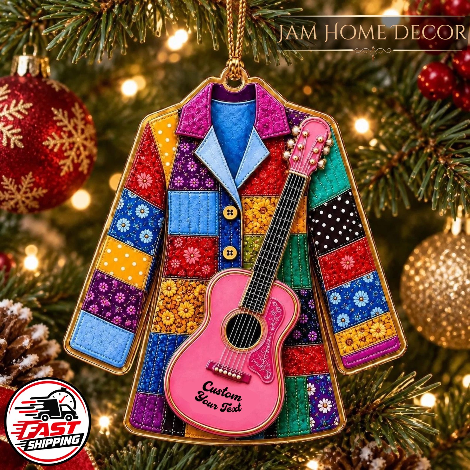 Custom Dolly Coat of Many Colors Ornament Catching Pine Tree Decor Custom Dolly Coat of Many Colors Ornament Catching Pine Tree Decor