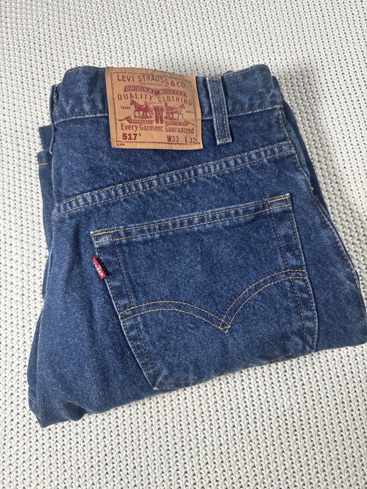 Levi\'s 517 Bootcut Blue Jeans Men’s 33/32 90s Dark Wash Y2K Levi\'s 517 Bootcut Blue Jeans Men’s 33/32 90s Dark Wash Y2K